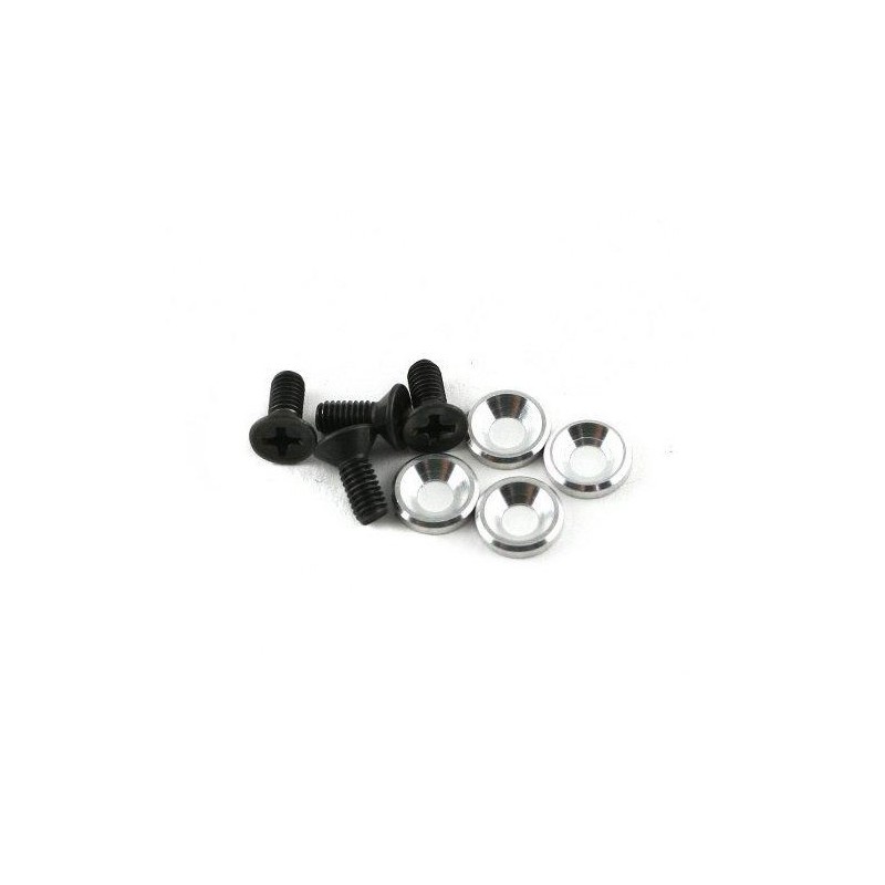 MSC0723 - Tornillos de bancada de motor y Arandelas para Mugen MBX6/7/7R/8