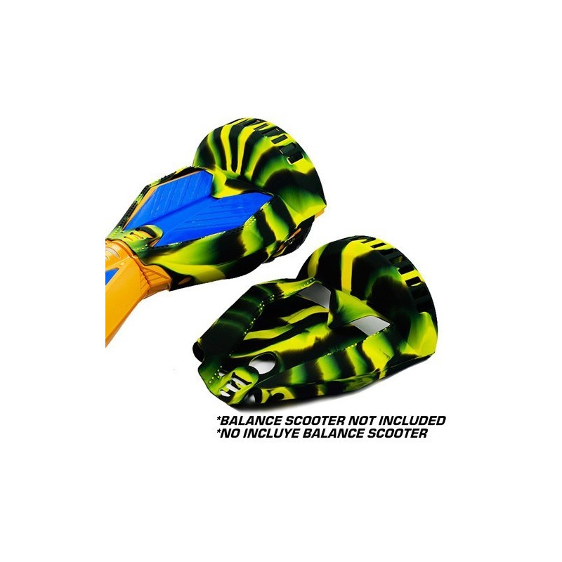 Funda de silicona CAMO NEGRO y AMARILLO - BALANCE 8"