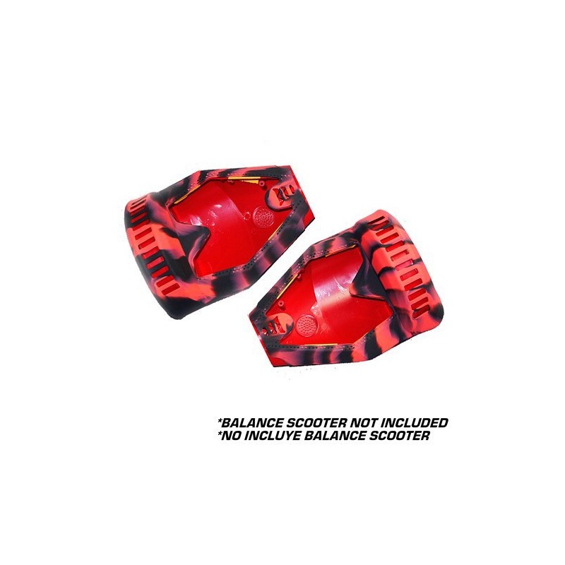 Funda de silicona CAMO NEGRO y ROJO - BALANCE 8"
