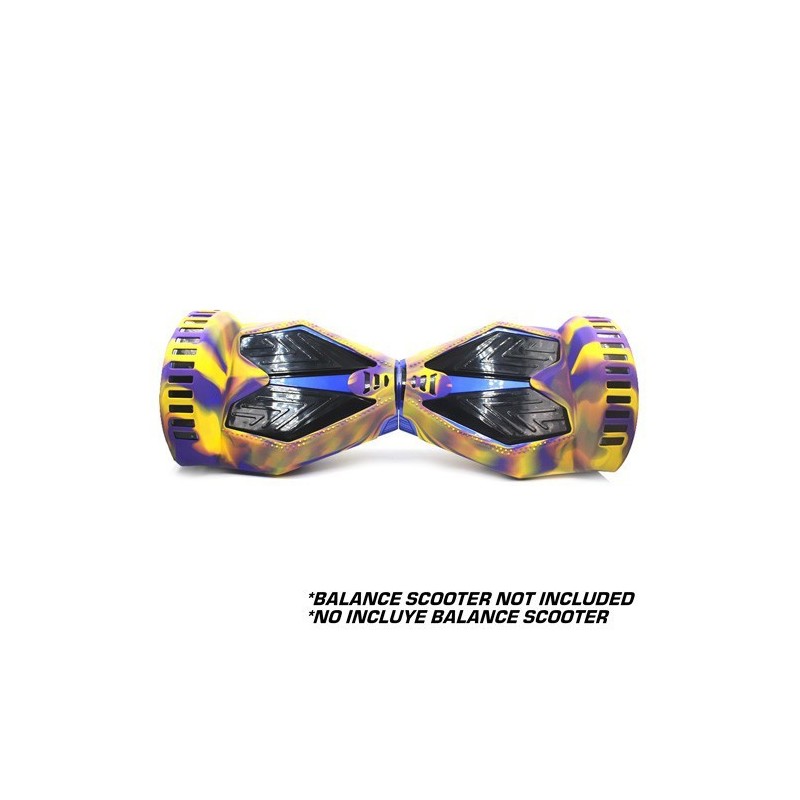 Funda de silicona CAMO AMARILLO y PURPURA - BALANCE 8"
